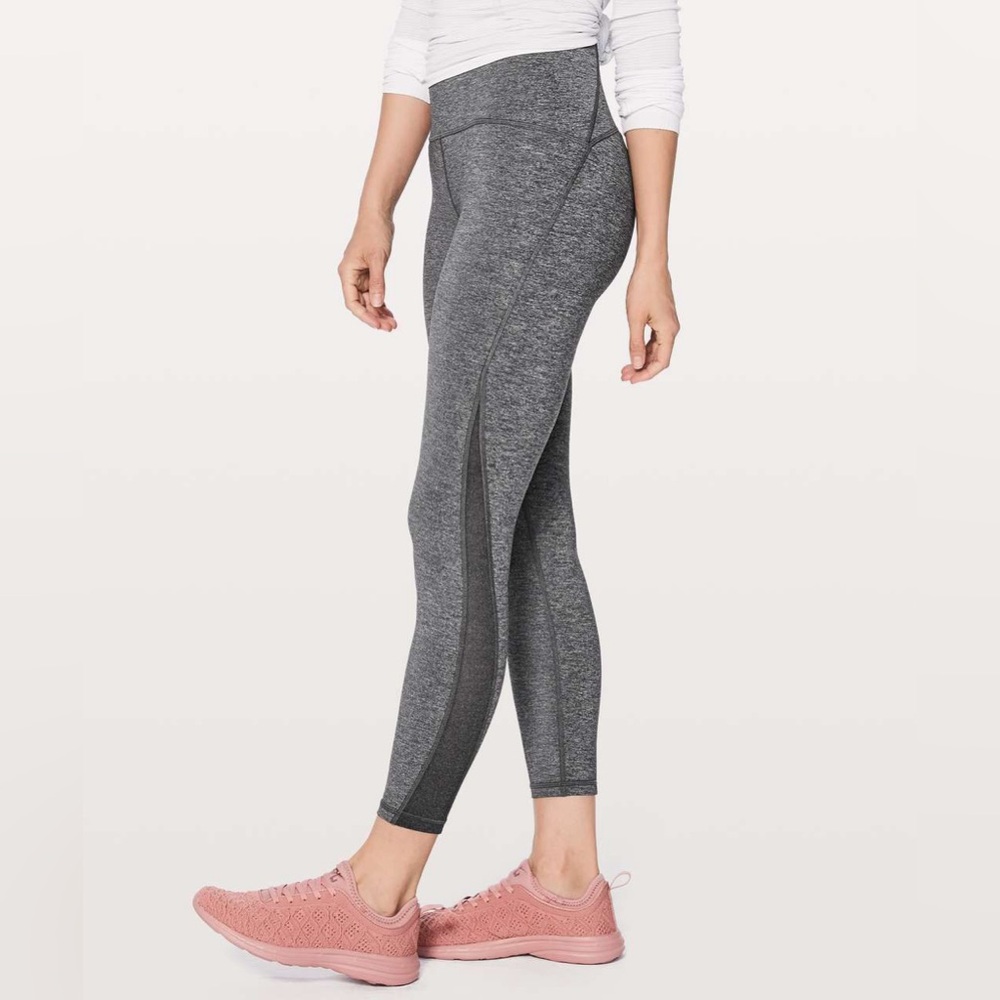 lululemon Train Times 7/8 Pant 25" Heathered Black